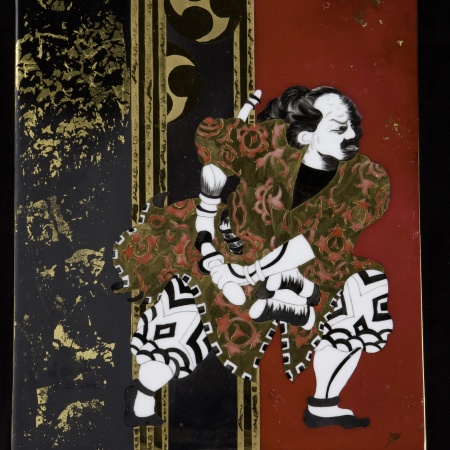 le-samaourai-rachel-plantier-peinture-sur-porcelaine